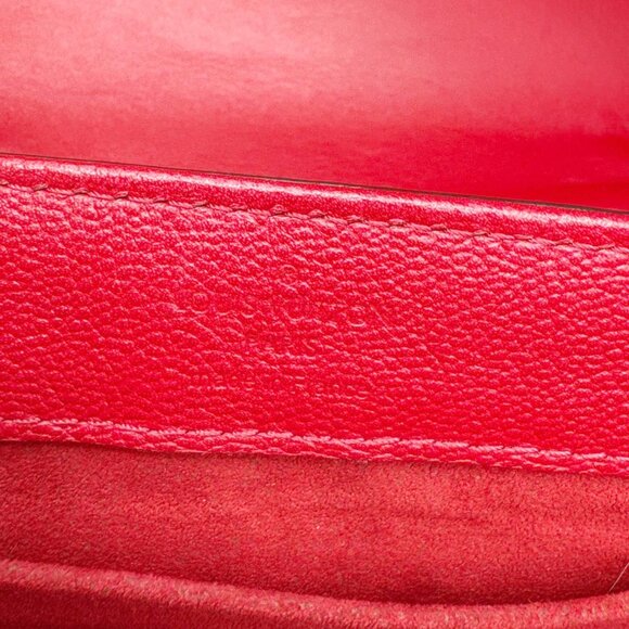 Louis Vuitton Very Chain Cuir Plume Ecume Leather Shoulder Bag Red - Picture 12 of 13